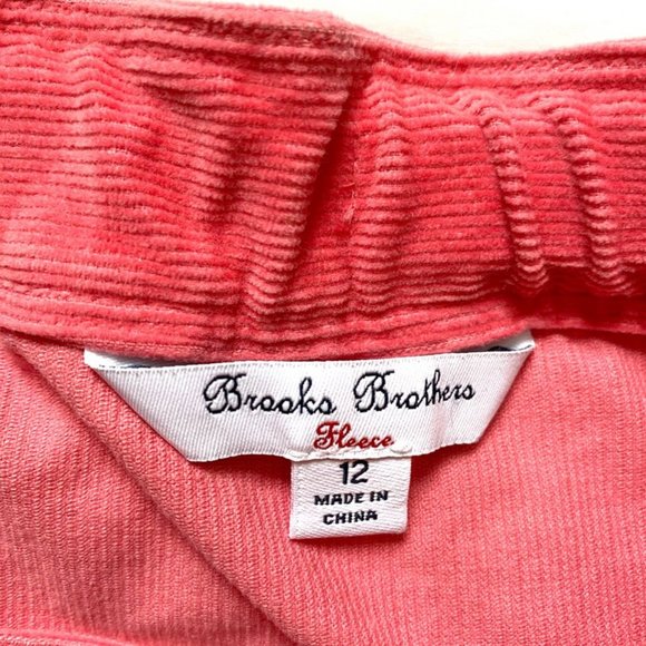 Brooks Brothers Girls Pink Corduory Pleated Skirt - Picture 3 of 4
